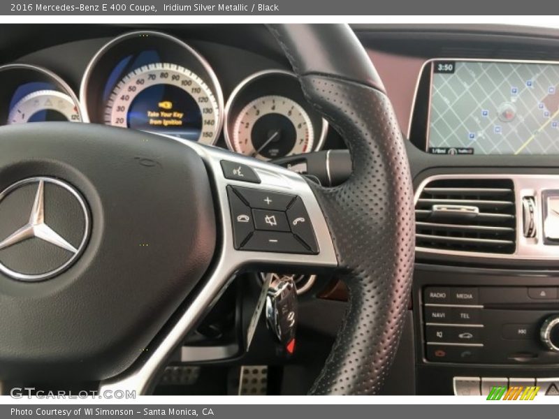 Iridium Silver Metallic / Black 2016 Mercedes-Benz E 400 Coupe