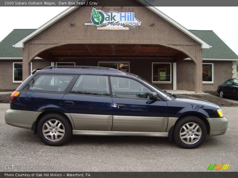Dark Blue Pearl / Gray 2000 Subaru Outback Wagon