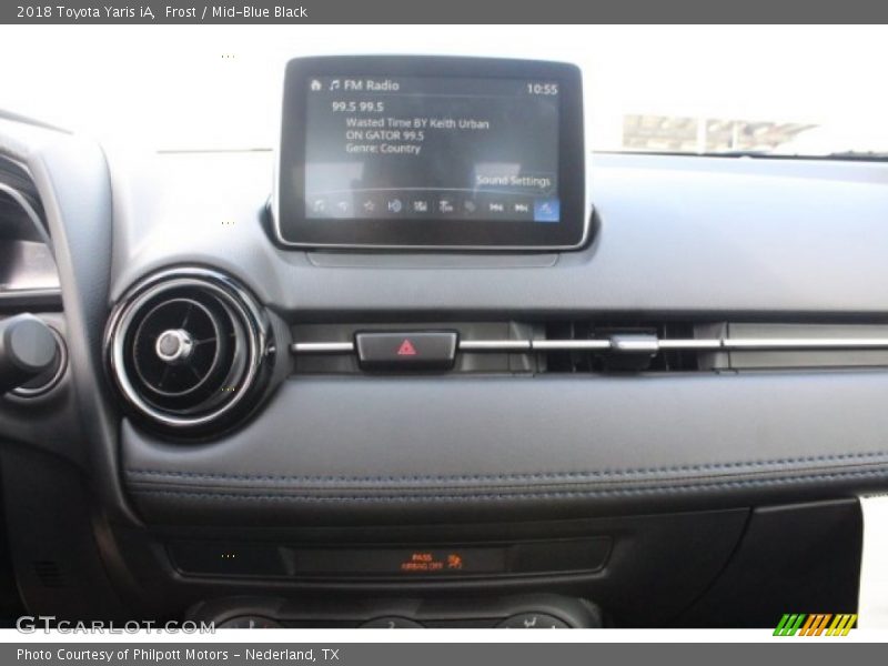 Frost / Mid-Blue Black 2018 Toyota Yaris iA