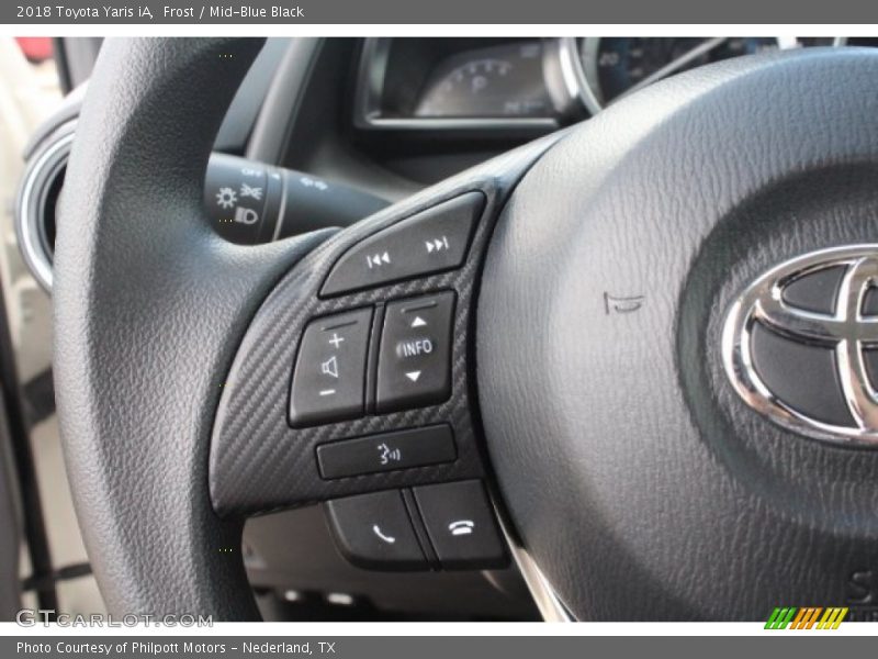 Frost / Mid-Blue Black 2018 Toyota Yaris iA