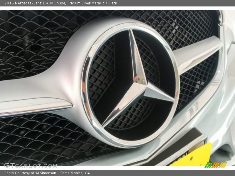 Iridium Silver Metallic / Black 2016 Mercedes-Benz E 400 Coupe