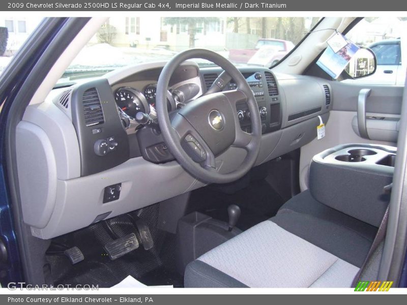 Imperial Blue Metallic / Dark Titanium 2009 Chevrolet Silverado 2500HD LS Regular Cab 4x4