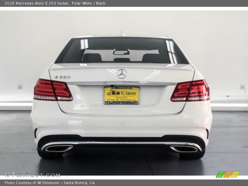 Polar White / Black 2016 Mercedes-Benz E 350 Sedan