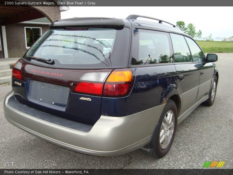Dark Blue Pearl / Gray 2000 Subaru Outback Wagon