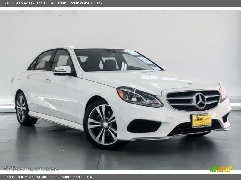 Polar White / Black 2016 Mercedes-Benz E 350 Sedan