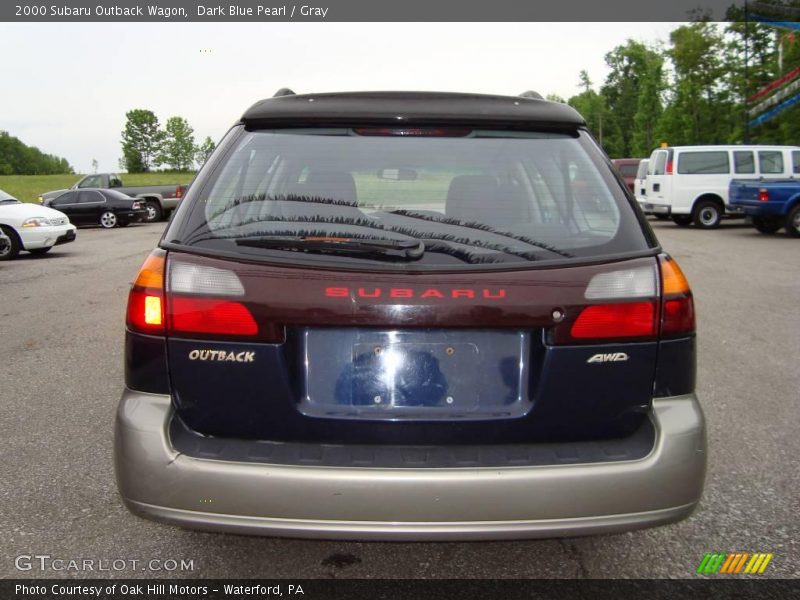 Dark Blue Pearl / Gray 2000 Subaru Outback Wagon
