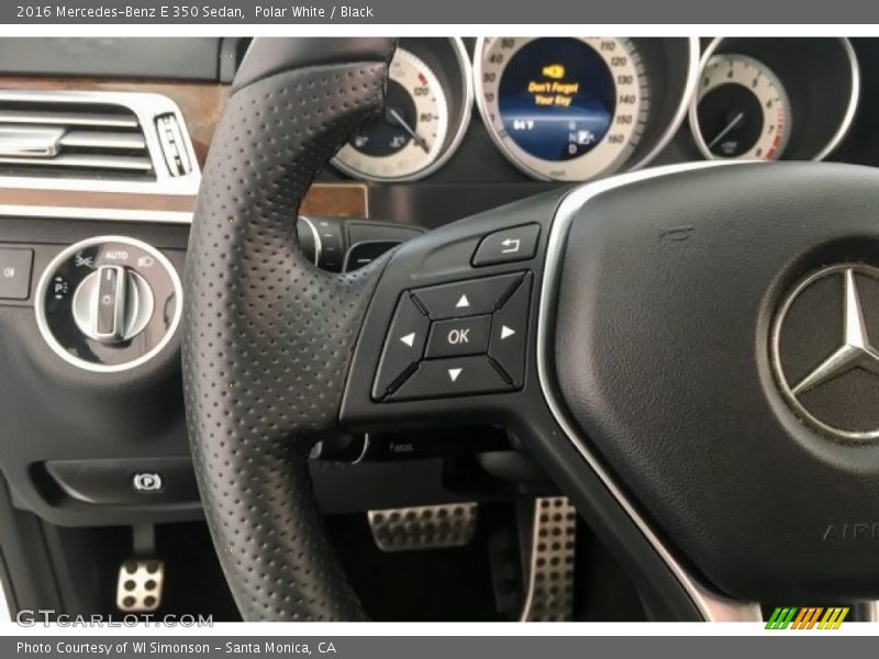 Polar White / Black 2016 Mercedes-Benz E 350 Sedan