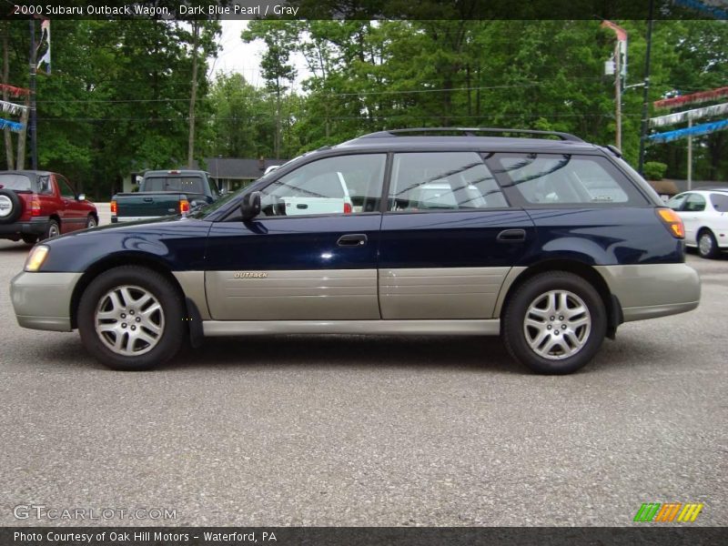 Dark Blue Pearl / Gray 2000 Subaru Outback Wagon