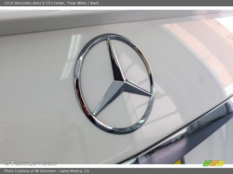 Polar White / Black 2016 Mercedes-Benz E 350 Sedan