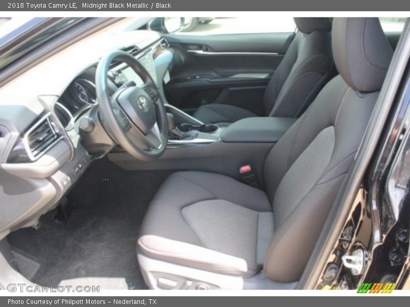 Midnight Black Metallic / Black 2018 Toyota Camry LE