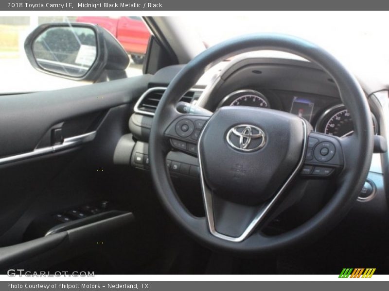 Midnight Black Metallic / Black 2018 Toyota Camry LE