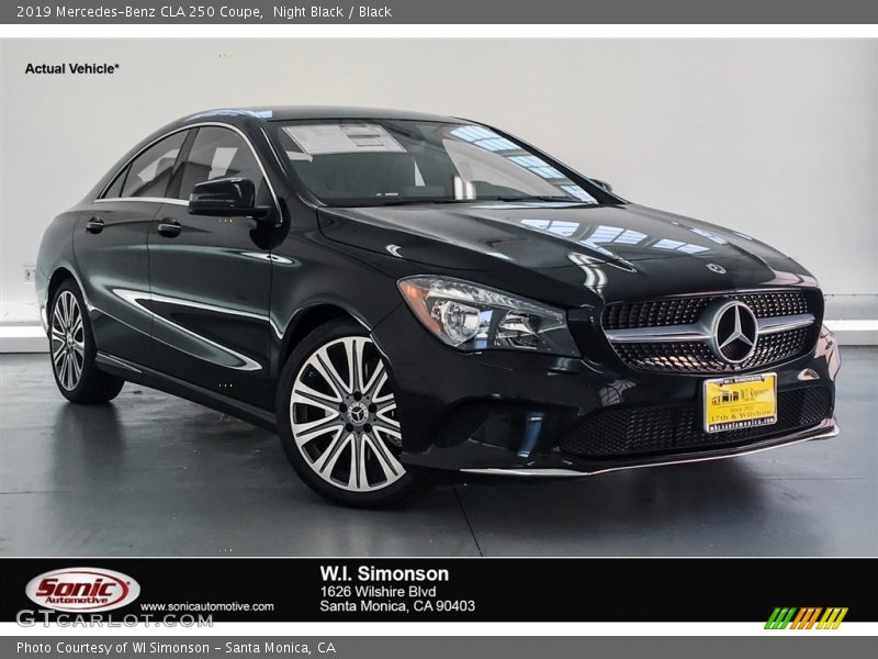 Night Black / Black 2019 Mercedes-Benz CLA 250 Coupe