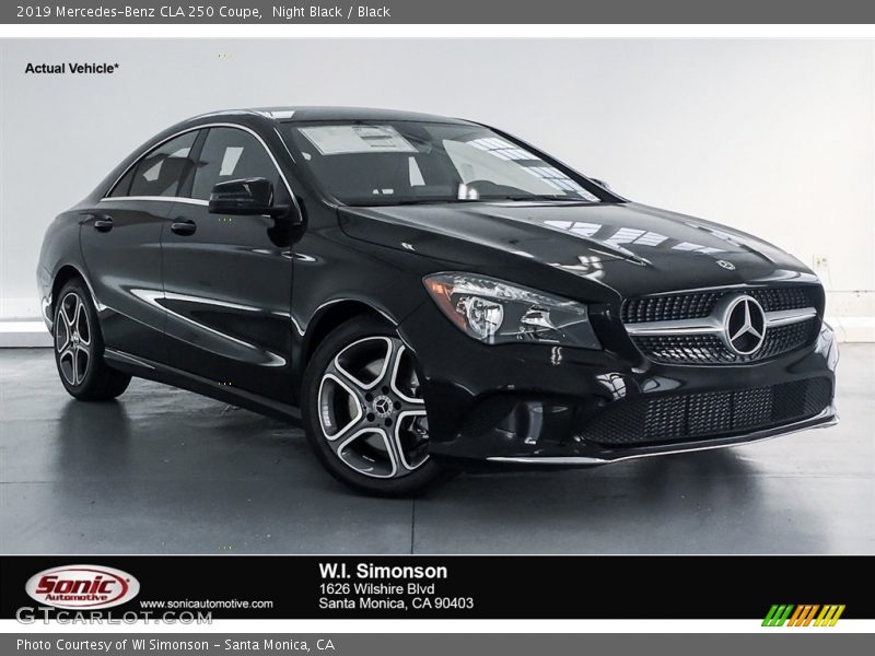 Night Black / Black 2019 Mercedes-Benz CLA 250 Coupe