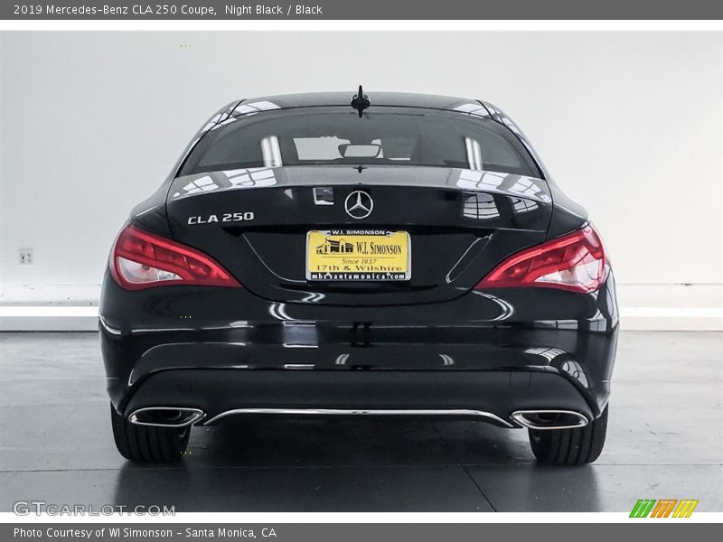 Night Black / Black 2019 Mercedes-Benz CLA 250 Coupe