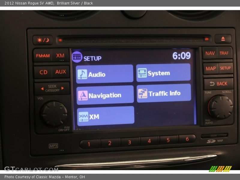 Brilliant Silver / Black 2012 Nissan Rogue SV AWD