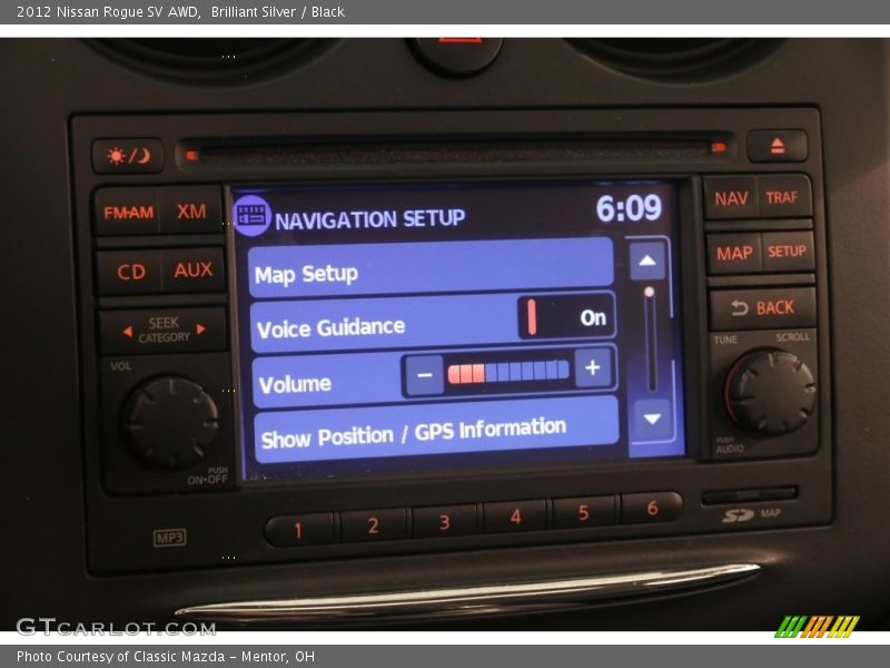 Brilliant Silver / Black 2012 Nissan Rogue SV AWD