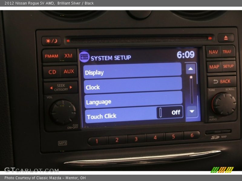 Brilliant Silver / Black 2012 Nissan Rogue SV AWD