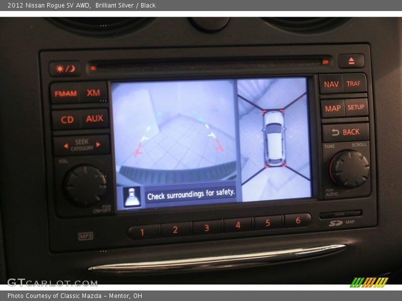 Brilliant Silver / Black 2012 Nissan Rogue SV AWD