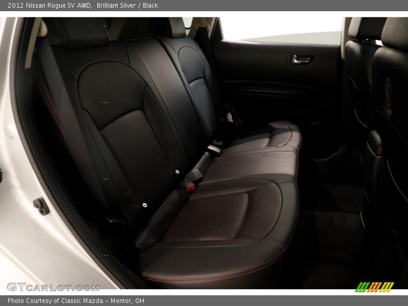 Brilliant Silver / Black 2012 Nissan Rogue SV AWD