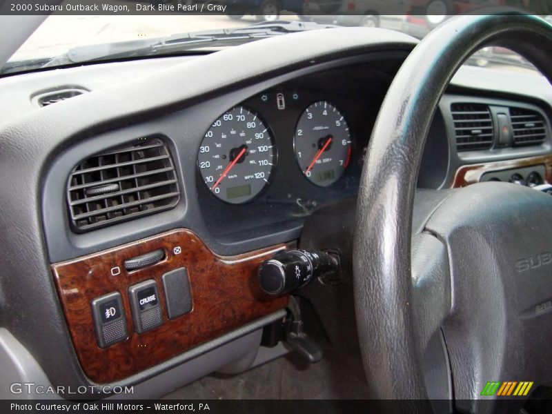 Dark Blue Pearl / Gray 2000 Subaru Outback Wagon