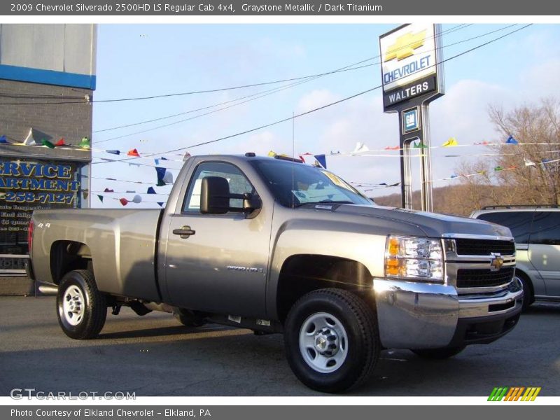 Graystone Metallic / Dark Titanium 2009 Chevrolet Silverado 2500HD LS Regular Cab 4x4