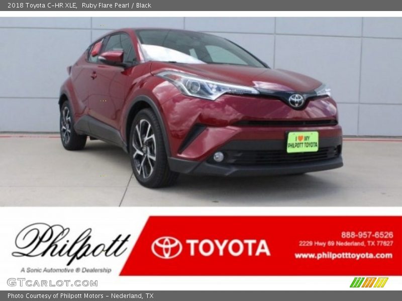 Ruby Flare Pearl / Black 2018 Toyota C-HR XLE