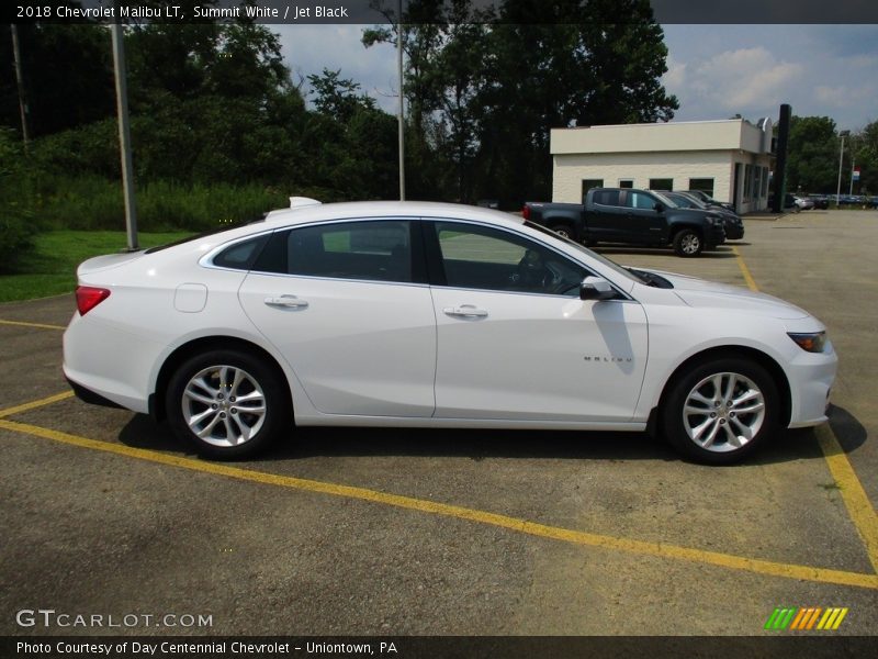 Summit White / Jet Black 2018 Chevrolet Malibu LT