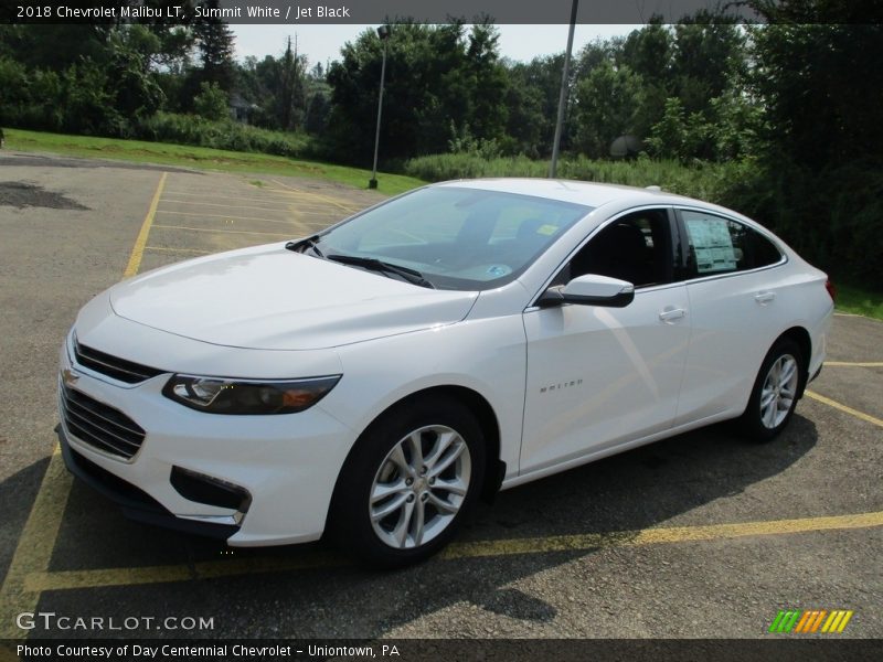Summit White / Jet Black 2018 Chevrolet Malibu LT