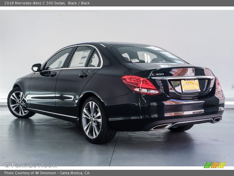 Black / Black 2018 Mercedes-Benz C 300 Sedan