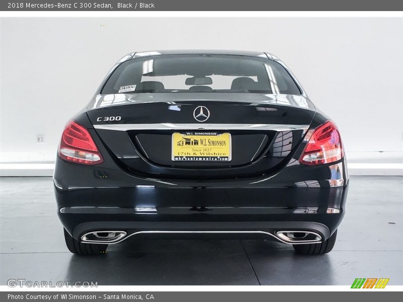 Black / Black 2018 Mercedes-Benz C 300 Sedan