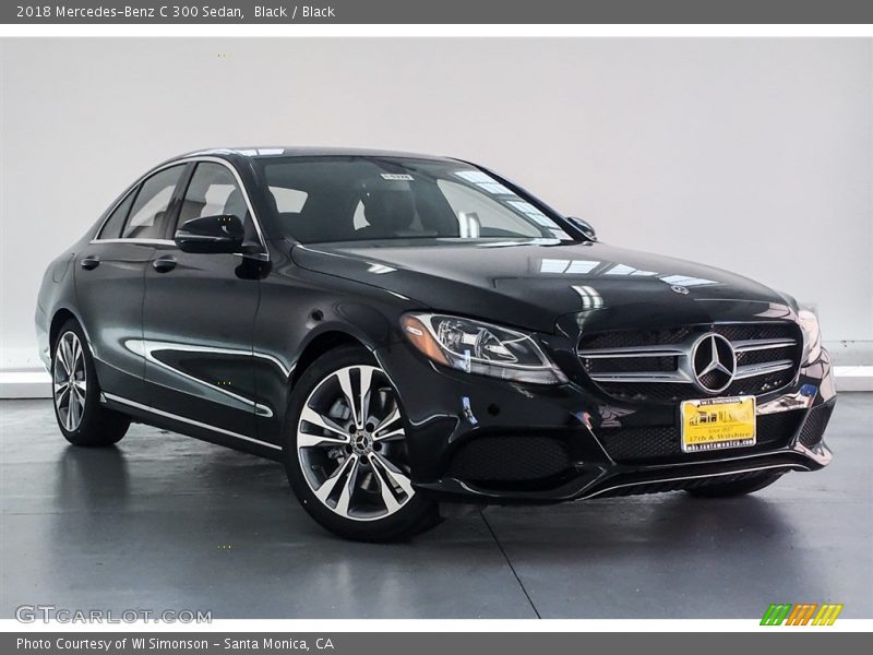 Black / Black 2018 Mercedes-Benz C 300 Sedan