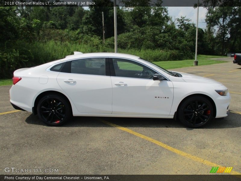 Summit White / Jet Black 2018 Chevrolet Malibu LT