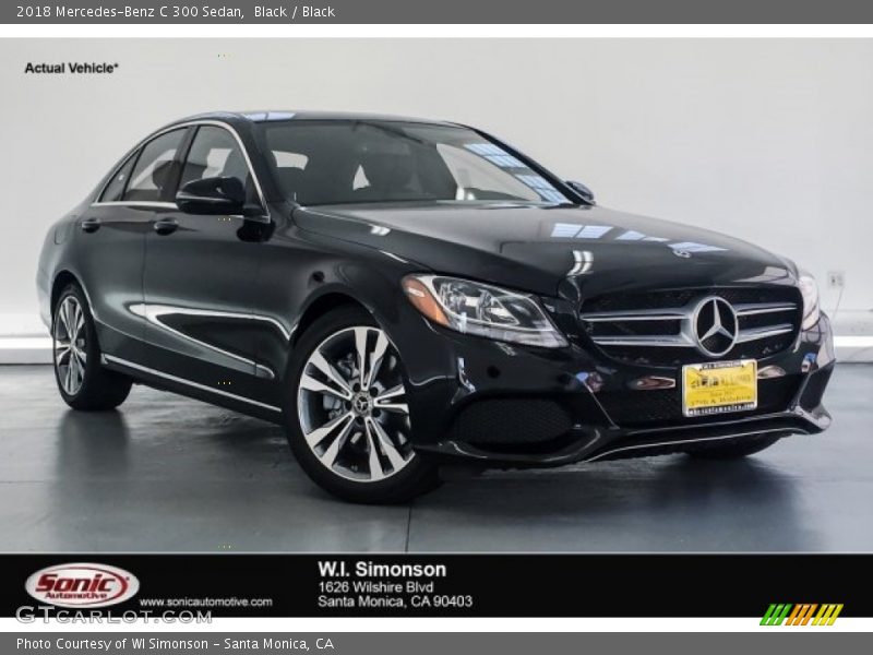 Black / Black 2018 Mercedes-Benz C 300 Sedan