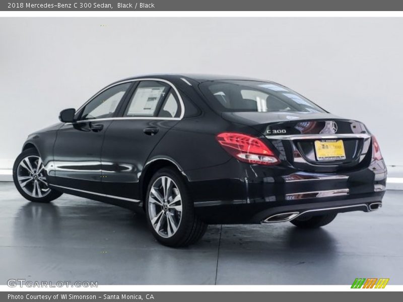 Black / Black 2018 Mercedes-Benz C 300 Sedan