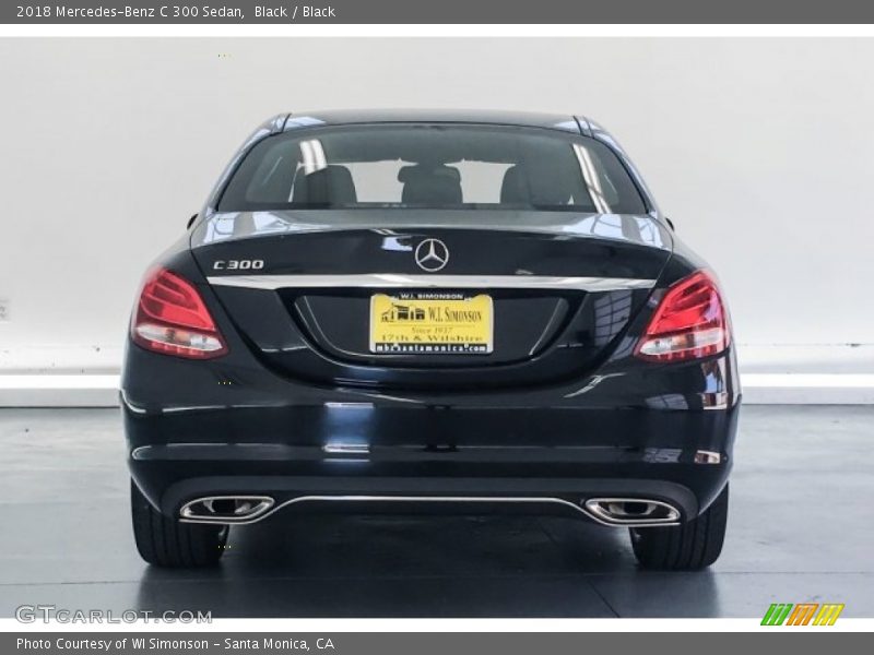 Black / Black 2018 Mercedes-Benz C 300 Sedan