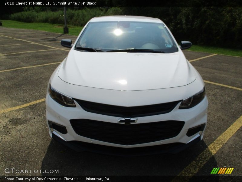 Summit White / Jet Black 2018 Chevrolet Malibu LT