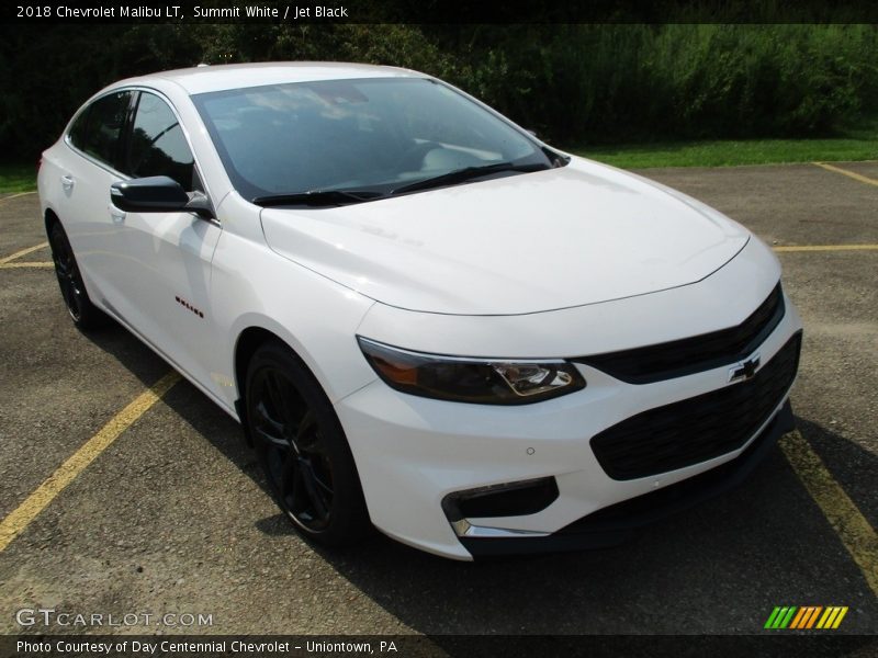 Summit White / Jet Black 2018 Chevrolet Malibu LT