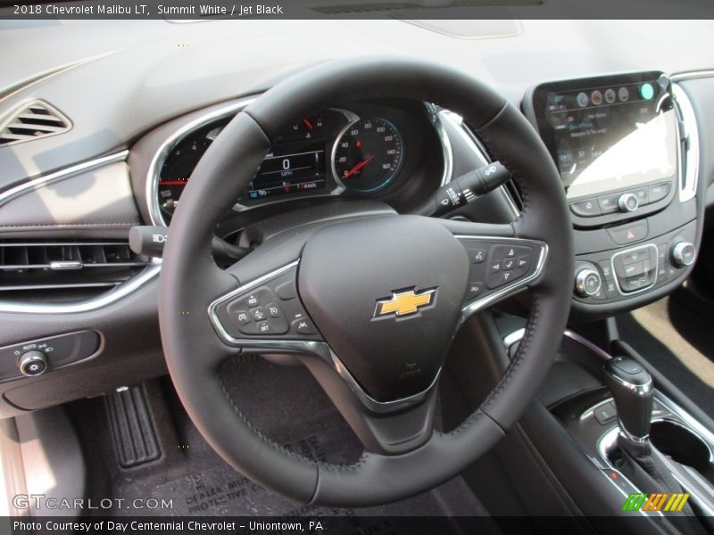 Summit White / Jet Black 2018 Chevrolet Malibu LT