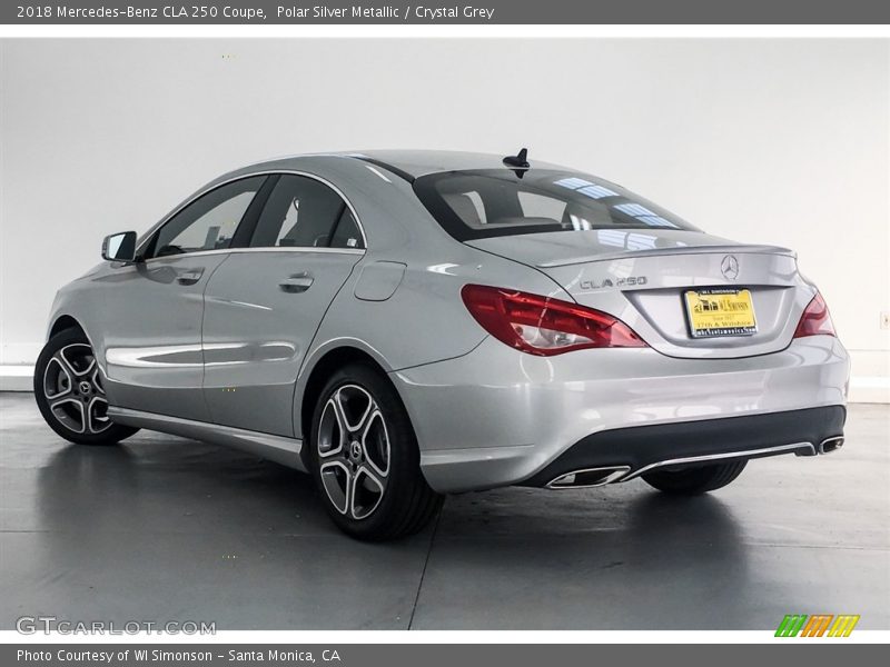 Polar Silver Metallic / Crystal Grey 2018 Mercedes-Benz CLA 250 Coupe