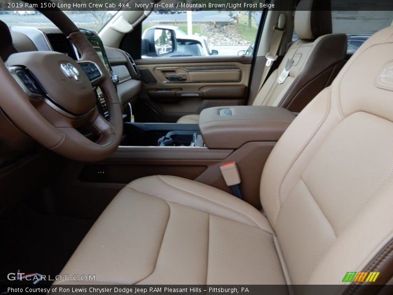 Front Seat of 2019 1500 Long Horn Crew Cab 4x4