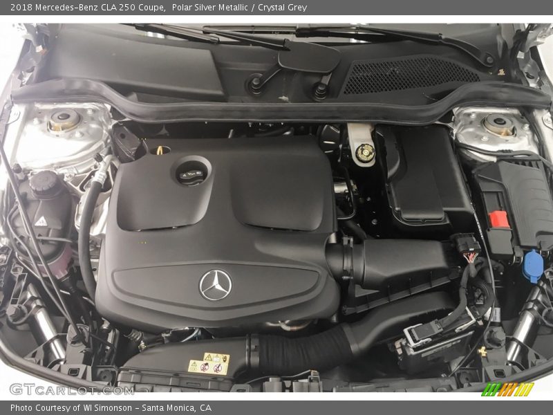 Polar Silver Metallic / Crystal Grey 2018 Mercedes-Benz CLA 250 Coupe