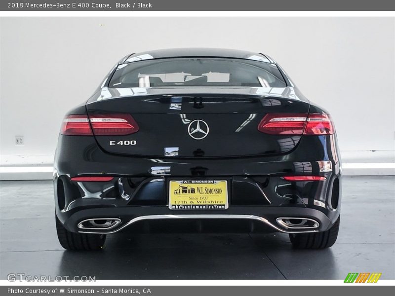 Black / Black 2018 Mercedes-Benz E 400 Coupe