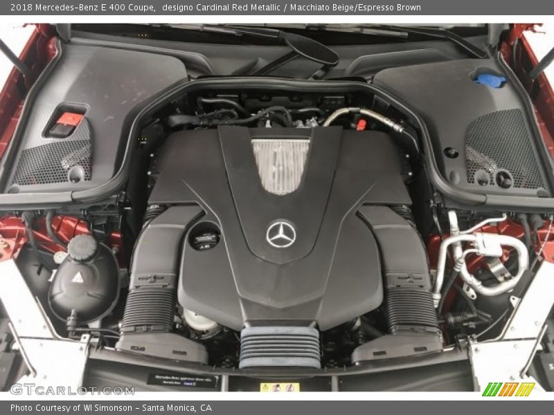designo Cardinal Red Metallic / Macchiato Beige/Espresso Brown 2018 Mercedes-Benz E 400 Coupe