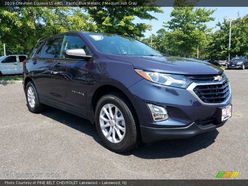 Pacific Blue Metallic / Medium Ash Gray 2019 Chevrolet Equinox LS AWD