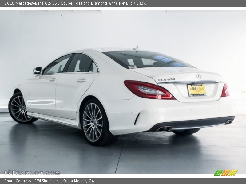 designo Diamond White Metallic / Black 2018 Mercedes-Benz CLS 550 Coupe