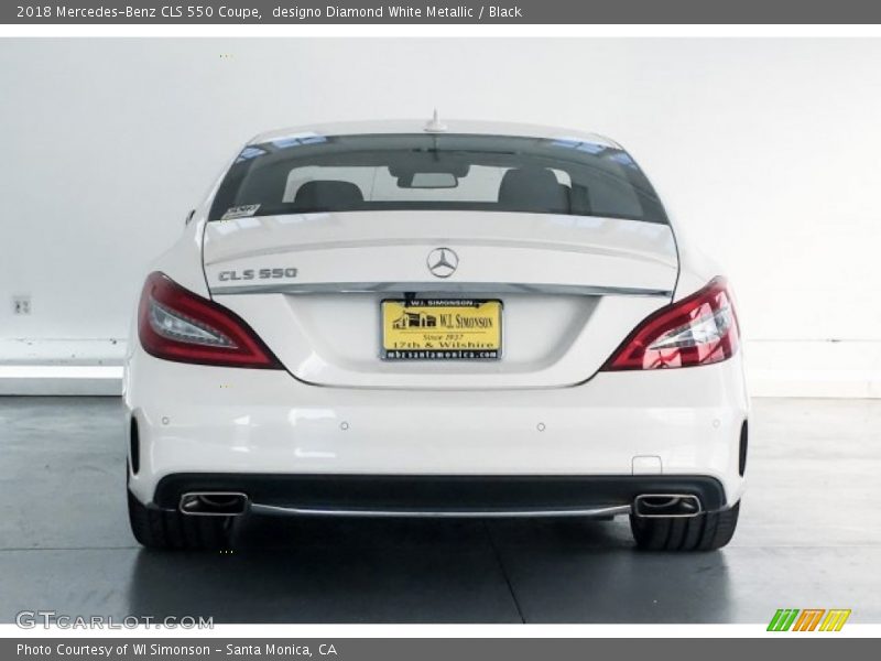 designo Diamond White Metallic / Black 2018 Mercedes-Benz CLS 550 Coupe