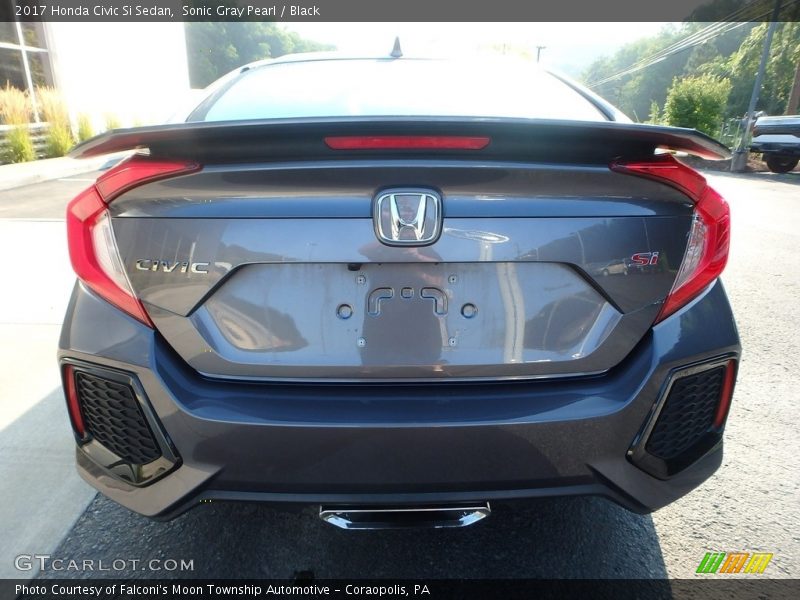 Sonic Gray Pearl / Black 2017 Honda Civic Si Sedan