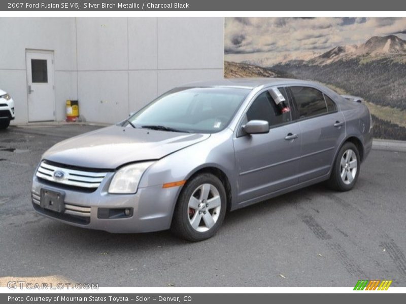 Silver Birch Metallic / Charcoal Black 2007 Ford Fusion SE V6