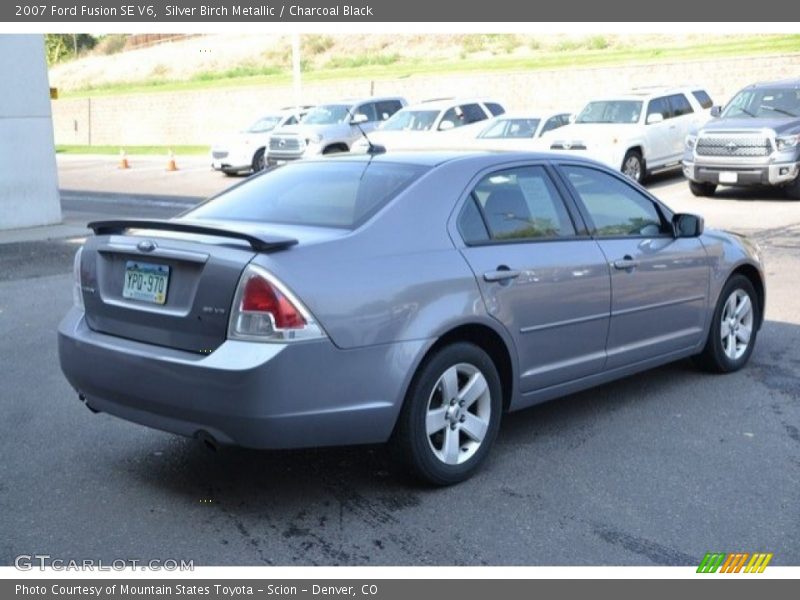 Silver Birch Metallic / Charcoal Black 2007 Ford Fusion SE V6