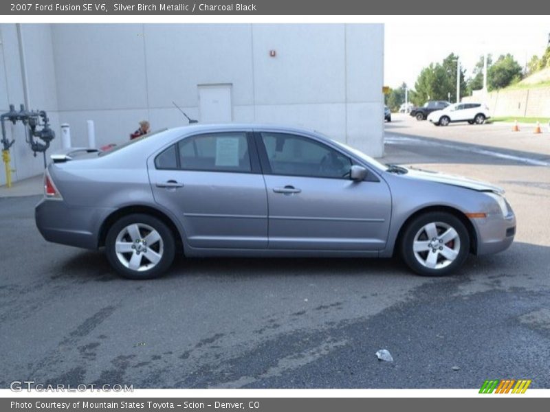 Silver Birch Metallic / Charcoal Black 2007 Ford Fusion SE V6